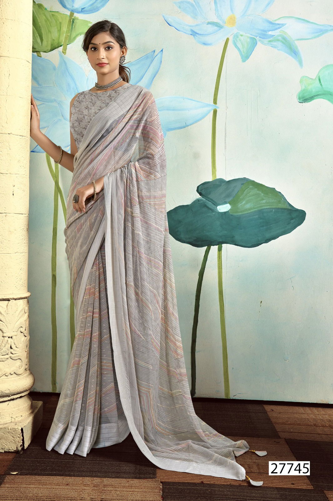 Anvika Vol 4 By Vallabhi Printed Georgette Sarees Wholesale Shop In Surat